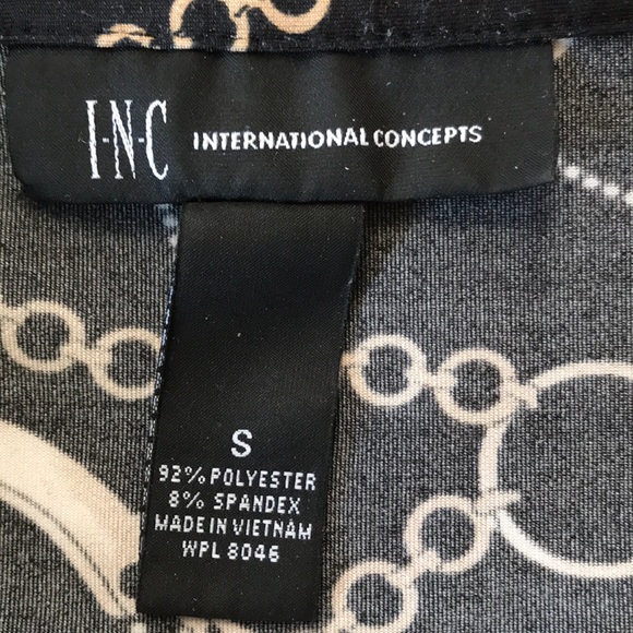 INC button down blouse size S  fits M - Picture 6 of 6